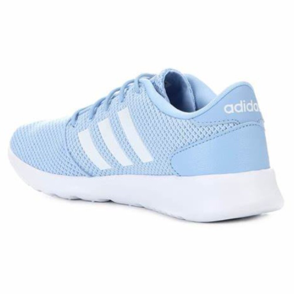 ADIDAS CLOUDFORM WOMENS SIZE 6M LIGHT BLUE AND WHITE QT RACER SNEAKERS - Picture 3 of 11